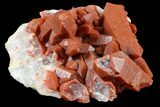 Natural, Red Quartz Crystal Cluster - Morocco #161090-1